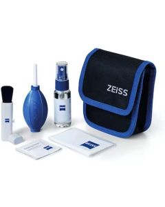ZEISS Lens Cleaning Kit with 1 oz Bottle Lens Cleaning Fluid, 10 Moistened Wipes, Cleaning Brush, Air Blaster, Microfiber Cloth, and Case for Coated Lenses, Binoculars, Scopes, Cameras, and Glasses