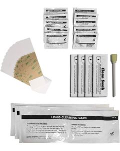 Ci Kyan ID Card Printer Cleaning Kit for Hdp5000, Pack of 10 Adhesive Cleaning Cards 10 Cleaning Wipes 4 Cleaning Swabs and 3 Long Cleaning Cards CK-F89200