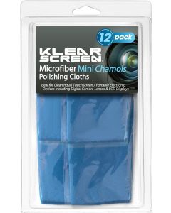 Klear Screen Travel Size Optical Grade Microfiber Cloths (KS-12Mini)